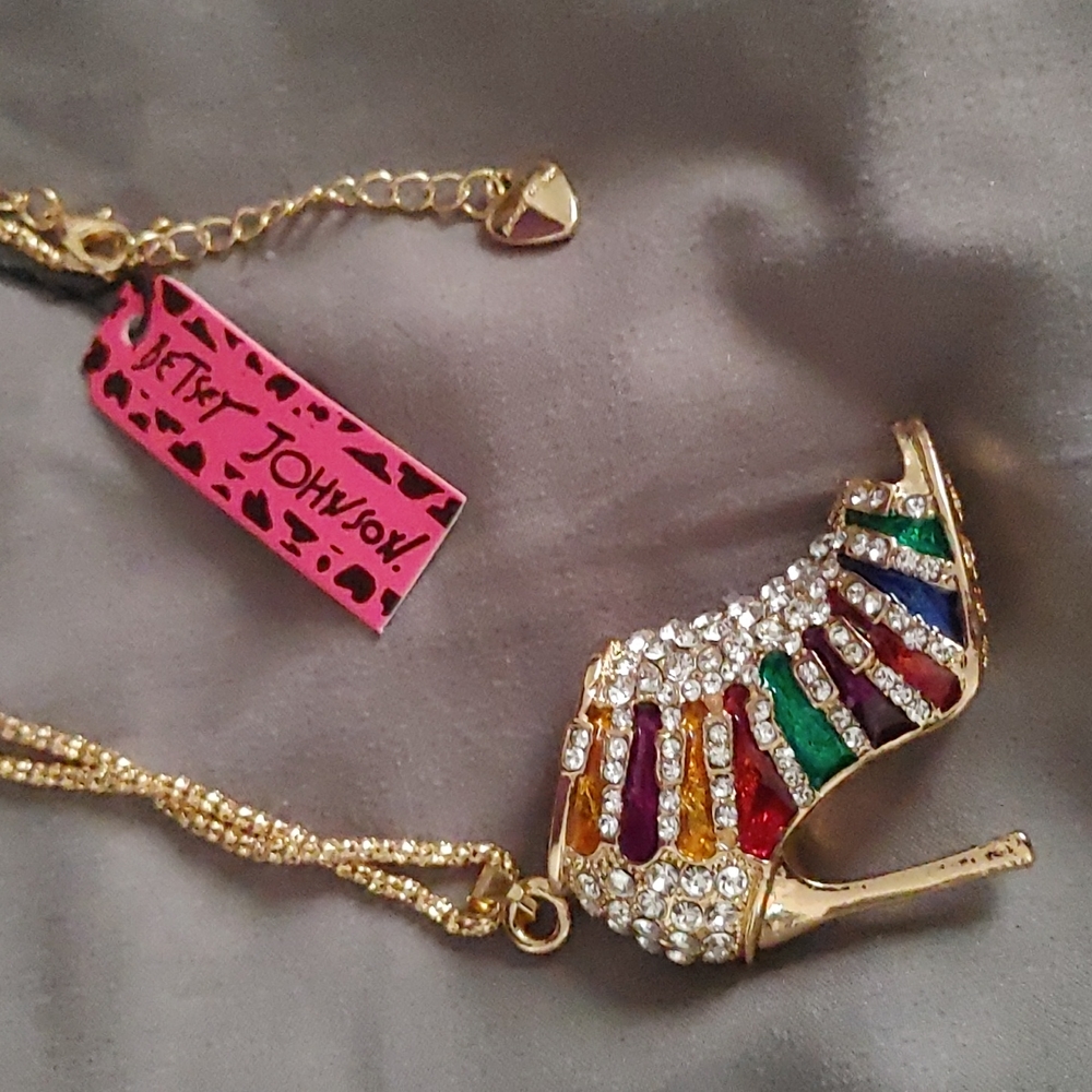 Betsey Johnson Shoe Necklace